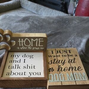 Rustic Dog Mom Home Accent Set